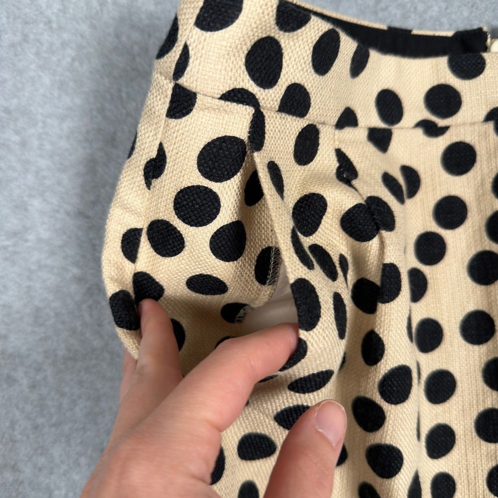 J. Crew Polka Dot Mini Skirt Size 4 Casual Work Career Academia Business Casual - Picture 2 of 10